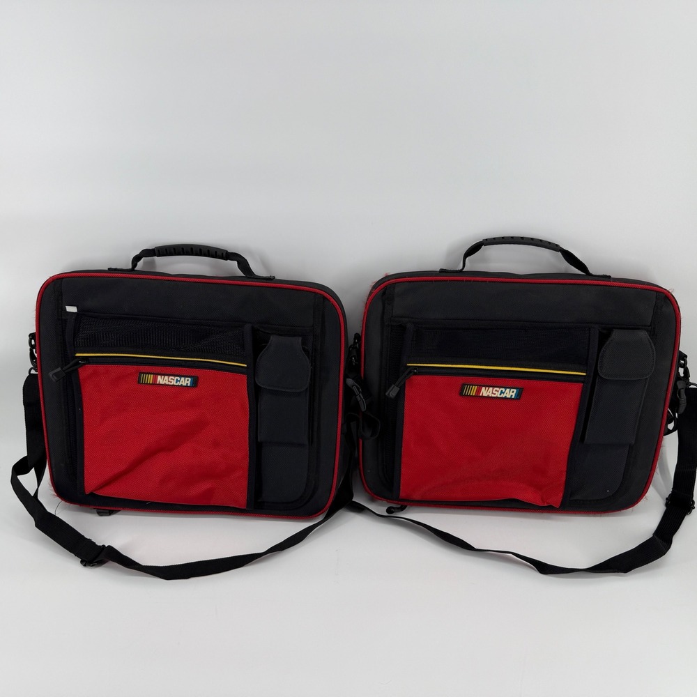 Vintage NASCAR Racing Red Black Stadium seats set of‎ 2